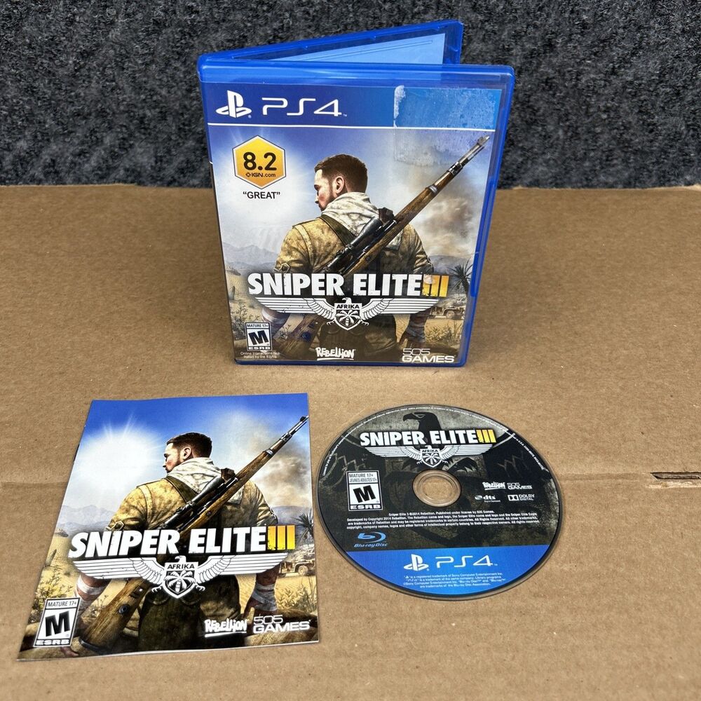 Sniper Elite III (Sony PlayStation 4, 2014) CIB Tested Working Free Shipping